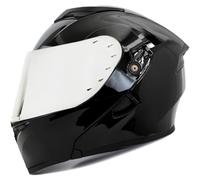 Casque de Moto modulable à visière relevable Double lentille Léger Balades Conduite en extérieur Tourisme Tout Terrain Casques modulables Conforme au Code de la Route