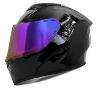Casque de Moto modulable à visière relevable Double lentille Léger Balades Conduite en extérieur Tourisme Tout Terrain Casques modulables Conforme au Code de la Route