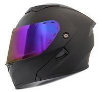Casque de Moto modulable à visière relevable pour Adultes Double lentille Casques intégraux modulables pour balades Tourisme Conduite Homologué Dot Ventilé et Respirant