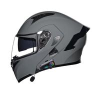 Casque De Moto Modulaire Bluetooth Intégral Homologué DOTECE Casques Motocross Conception De Ventilation Légère avec Double Visière Casque Intégraux pour Hommes Femmes 3,M:57-58CM