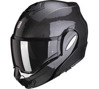 Casque de moto modulaire SCORPION EXO-TECH EVO CARBON SOLID Noir brillant