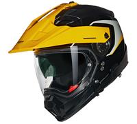 Casque De Moto Nolan N70-2X N-Com Convinto 345 (Noir/Gris/Jaune) Taille: L (59)