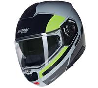 Casque De Moto Nolan N90-3 N-Com Roboto 346 (Gris/Noir/Jaune) Taille: M (57)
