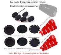 Casque de moto pour Cardo Freecom/spirit, accessoires d'interphone Bluetooth, casque, microphone, éponge et ruban adhésif double face for Freecom spirit