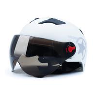 Casque De Moto Pour Scooter Electrique, Casquette De Cyclisme, Casque De Securite Pour Hommes, Moteur De Descente, Visiere