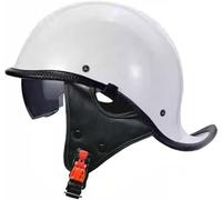 Casque De Moto Rétro Demi-Coque avec Casquette De Baseball, Casque De Moto, Scooter, Cool, Style Allemand, Homologué ECE pour Hommes Et Femmes G,XXL63-64CM