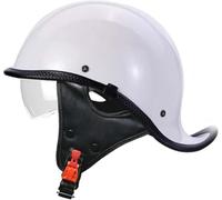 Casque De Moto Rétro Demi-Coque avec Casquette De Baseball, Casque De Moto, Scooter, Cool, Style Allemand, Homologué ECE pour Hommes Et Femmes H,XXL63-64CM