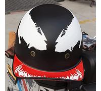 Casque de Moto rétro Style Demi-Casque de Baseball pour Hommes et Femmes Casque de Scooter Vintage Certifié ECE pour Hommes Femmes Moto Scooter ATV Cruiser Casque Jet