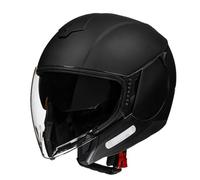 Casque De Moto Système De Ventilation Classic Casque Moto Jet Vintage Double Visière Solaire Casques À Face Ouverte avec Visière Casque Anti-Collision H,XL=(61-62CM)