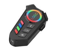 Casque de moto - Systèmes de communication pour moto | Assistant vocal coloré lumière étanche suppression du bruit écouteurs pour les compétences en plein air, motoneige, femmes, hommes