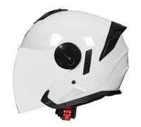 Casque De Moto Urbain Casques Jet Idéal pour Les Hommes Et Les Femmes avec Visière Demi Casque Allemand pour Vélos Motos Chopper Scooter Mobylette Homologué ECEDOT 6,XL:61-62CM