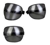 Casque de Moto Vintage, visière à Bulles, Lunettes de Soleil, Accessoires adaptés à Tous Les Visages Ouverts rétro Vintage(L1-Clear)