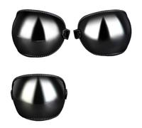 Casque de Moto Vintage, visière à Bulles, Lunettes de Soleil, Accessoires adaptés à Tous Les Visages Ouverts rétro Vintage(L1-Silver)
