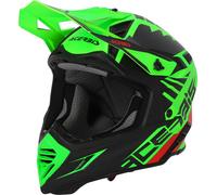 Casque de motocross ACERBIS X-Track 22.06 vert fluo, noir brillant taille S