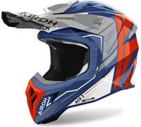 Casque de motocross Airoh Aviator Ace 2 Engine, bleu/orange, XS (53/54)
