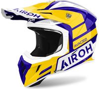 Casque de motocross Airoh Aviator Ace 2 Sake, jaune/bleu/blanc, M (57/58)