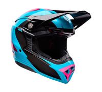 Casque De Motocross BELL MOTO-10 Sphérique Fluide Bleu / Rose