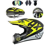 Casque de Motocross pour Enfants et Adultes, Casque intégral pour Motocross électrique, Quad, BMX, VTT, VTT, Tout-Terrain, homologué Dot/ECE,Color P-XXL