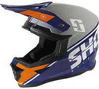 Casque de motocross Shot Furious Spirit couleur : gris/bleu, taille : L (59/60)