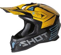 Casque de motocross Shot Lite Core couleur : noir/jaune, taille : XS (53/54)