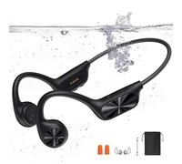 Casque de natation à conduction osseuse IPX8 étanche avec mémoire MP3 de 32 Go et Bluetooth 5.4, écouteurs sous-marins à oreilles ouvertes pour la course à pied, le cyclisme