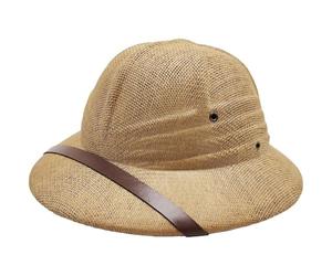 Casque De Paille Pith Chapeau De Chapeau De Sécurité En Paille Pour Hommes Femmes Chapeau De Casque Colonial Chapeau D'été Chapeau De L'armée De Guerre Du Vietnam Casquette De Mineurs De Jungle