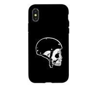 Casque de Patineur Squelette avec tête de Mort Coque pour iPhone X/XS