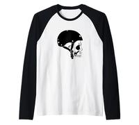 Casque de Patineur Squelette avec tête de Mort Manche Raglan