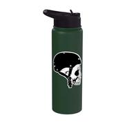 Casque de patineur squelette avec tête de mort Stainless Steel Insulated Water Bottle