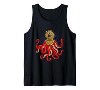 Casque de plongée Octopus Deep Sea Ocean Tentacule Art Nautique Débardeur