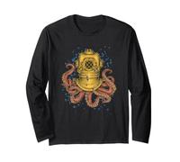 Casque de plongée Octopus Deep Sea Ocean Tentacule Art Nautique Manche Longue