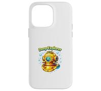 Casque de plongée Vintage Ocean Deep Sea Explorer Coque pour iPhone 14 Pro Max