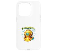 Casque de plongée Vintage Ocean Deep Sea Explorer Coque pour iPhone 15 Pro