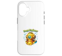 Casque de plongée Vintage Ocean Deep Sea Explorer Coque pour iPhone 16