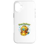 Casque de plongée Vintage Ocean Deep Sea Explorer Coque pour iPhone 16 Plus
