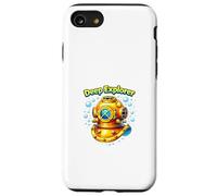 Casque de plongée Vintage Ocean Deep Sea Explorer Coque pour iPhone SE (2020) / 7/8