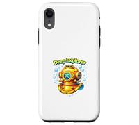Casque de plongée Vintage Ocean Deep Sea Explorer Coque pour iPhone XR