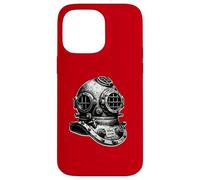 Casque de plongée Vintage - Plongée sous-Marine Amusante Coque pour iPhone 14 Pro Max