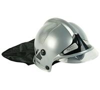 casque de pompier en argent