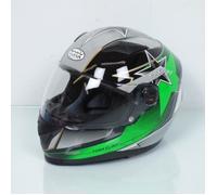 Casque de pour moto integral route Torx Clint pilot vert Taille XS avec Sun visor XS