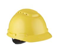 Casque de protection 3M série H700 H700NVG en jaune, avec cliquet et bande de soudure en plastique x20 morceau