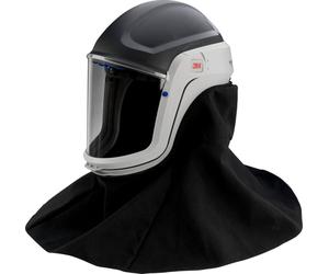 Casque de protection 3M Versaflo M406 avec couvre-cou et épaules résistants et visière en polycarbonate, transparent x1 morceau