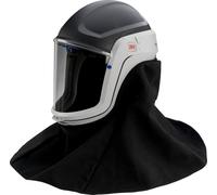 Casque de protection 3M Versaflo M407 avec couvre-cou et épaules difficilement inflammables et visière en polycarbonate, transparent x1 morceau