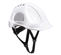 Casque de protection 6-pct PS55 WHITE construction ABS ventilé casque 4-pct sangle