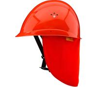 casque de protection à 6 points Plus/UV, pour travailleurs du BTP, d'échafaudages et en hauteur, avec protection UV, rouge