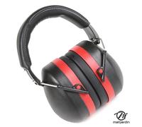 Casque de protection anti bruit - MATIJARDIN - Noir/Rouge - Réduction sonore 30 dB
