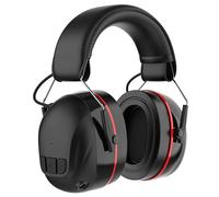Casque de protection auditive Bluetooth 5.4 avec batterie rechargeable, 120 heures d'autonomie, 30 dB SNR, cache-oreilles avec réduction du bruit pour tonte, travail du bois, aménagement paysager
