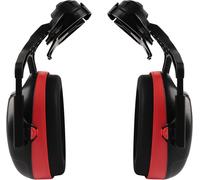 Casque De Protection Auditive Pour Casque Forestier Avec Visière Et Casque De Tronçonneuse, Rouge, Taille Unique