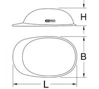 KS Tools 117.0118 Casque de travail avec protection du visage Blanc