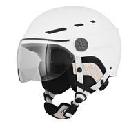 Casque de protection avec visière et cache-oreille UMHELMVSWHL blanc TNB